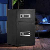 Coffre-fort KRONOS I Duo double éclairage LED rack 10 clés