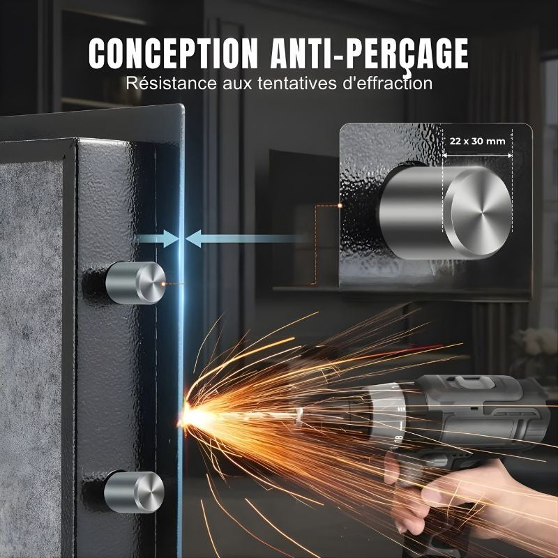 Hestia Safe KRONOS II – Coffre-Fort Compartiment Privatif Code & Clé (113L)