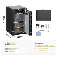 Hestia Safe KRONOS II – Coffre-Fort Compartiment Privatif Code & Clé (113L)
