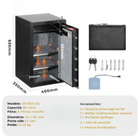 Hestia Safe KRONOS I – Coffre-Fort Code & Clé (99L)